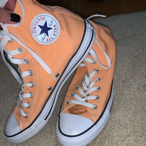 Peach/Pink High Top Converse